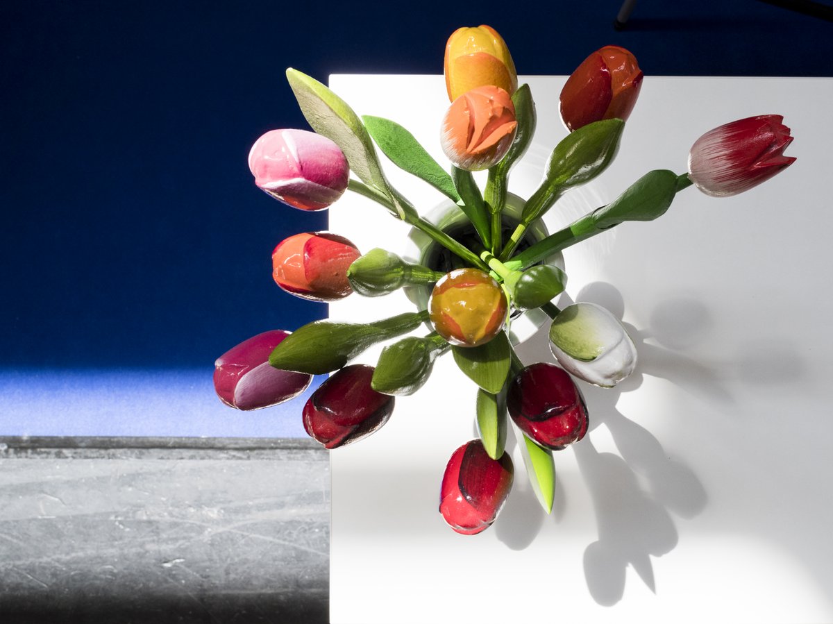 Traditionelle niederländische Holztulpen bei überland Tecklenburg